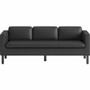 HON Parkwyn Lounge Sofa - 29" Height x 77" Width x 26.8" Depth - Material: Polyurethane - Finish: - (HONVP3LSOFABLK)