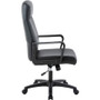 Lorell High-Back Bonded Leather Chair - Black Seat Color - Bonded Leather Seat Material - Black - - (LLR41851)