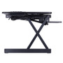 Rocelco Sit/Stand Desk Riser - 45 lb Load Capacity - 20" Height x 45.75" Width x 23.75" Depth - (RCLRDADRB46A)