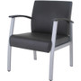 Lorell Mid-Back Healthcare Guest Chair - Vinyl Seat Material - Vinyl Back Material - Powder Coated (LLR67012)