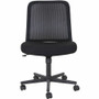 NuSparc Armless Task Chair - Fabric Seat Material - Black - 1 Each (NPRCH302MNBK)