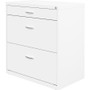 NuSparc Pencil Drawer Lateral File - 30" Width x 17.6" Depth x 31.7" Height - 2 x Drawer(s) for - - (NPRLF318BBWE)