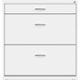 NuSparc Pencil Drawer Lateral File - 30" Width x 17.6" Depth x 31.7" Height - 2 x Drawer(s) for - - (NPRLF318BBWE)