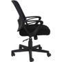 NuSparc Mid-back Mesh Task Chair - Fabric Seat Material - Mid Back - Black - 1 Each (NPRCH301MABK)