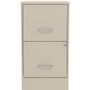 NuSparc File Cabinet - 14.2" Width x 22" Depth x 26.6" Height - 2 x Drawer(s) for File - Letter - - (NPRVF222AASE)