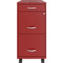NuSparc Mobile File Cabinet - 14.2" Width x 18" Depth x 29.5" Height - 3 x Drawer(s) for File, Box (NPRVF318BMRD)