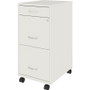 NuSparc Mobile File Cabinet - 14.2" Width x 18" Depth x 29.5" Height - 3 x Drawer(s) for File, Box (NPRVF318BMWE)