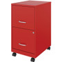 NuSparc Mobile File Cabinet - 14.2" Width x 18" Depth x 26.5" Height for File - Letter - Mobility, (NPRVF218AMRD)