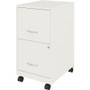 NuSparc Mobile File Cabinet - 14.2" Width x 18" Depth x 26.5" Height for File - Letter - Mobility, (NPRVF218AMWE)