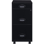 NuSparc File Cabinet - 14.2" Width x 18" Depth x 29.5" Height - 3 x Drawer(s) for Pencil, File - - (NPRVF318EMBK)