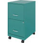 NuSparc Mobile File Cabinet - 14.2" Width x 18" Depth x 26.5" Height for File - Letter - Mobility, (NPRVF218AMTL)