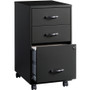 NuSparc 3-Drawer Organizer Metal File Cabinet - 14.2" Width x 18" Depth x 26.7" Height - 3 x for - (NPRVF318CMBK)