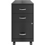 NuSparc 3-Drawer Organizer Metal File Cabinet - 14.2" Width x 18" Depth x 26.7" Height - 3 x for - (NPRVF318CMBK)
