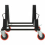 Lorell Stack Chair Steel Dolly - 4 Casters - Powder Coated Steel - 24.20" Width x 25.60" Depth x - (LLR62538)