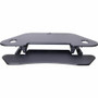 Rocelco CADR-46 Corner Sit-to-Stand Desk Riser - 40 lb Load Capacity - 23.20" Height x 45.50" Width (RCLRCADRB46A)
