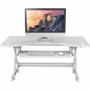 Rocelco Sit/Stand Desk Riser - 45 lb Load Capacity - 20" Height x 45.70" Width x 23.60" Depth - - - (RCLRDADRW46)