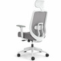 HON Altern Task Chair - Fabric, Foam Seat Material - Gray Back Color - Mesh Back Material - White - (HONALTT1UMWHT)