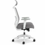 HON Altern Task Chair - Fabric, Foam Seat Material - Gray Back Color - Mesh Back Material - White - (HONALTT1UMWHT)