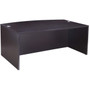Boss Bow Front Desk Shell, Mocha 71"W*36/41"D*29.5"H (N189-MOC)