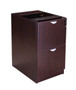 Boss Full Pedestal File/File, Mahogany (N176-M)