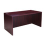 Boss Desk Shell, 71"W X 36"D, Mahogany (N101-M)