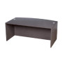 Boss Bow Front Desk Shell, Driftwood 71W*36/41"D*29.5"H (N189-DW)