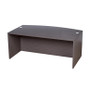 Boss Bow Front Desk Shell, Driftwood 71W*36/41"D*29.5"H (N189-DW)