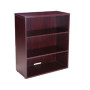 Boss Open Hutch/Bookcase- Mahogany (N153-M)