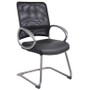 Boss Mesh Back W/ Pewter Finish Guest Chair (B6409)
