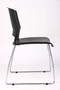 Boss Black Stack Chair With Chrome Frame 4 Pcs Pack (B1400-BK-4)