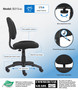 Boss Black  Deluxe Posture Chair (B315-BK)