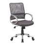 Boss Mesh Back W/ Pewter Finish Task Chair (B6416-CG)