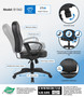 Boss Black Leather Task Chair W/ Loop Arms (B1562)