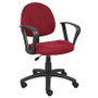 Boss Burgundy  Deluxe Posture Chair W/ Loop Arms (B317-BY)