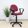 Boss Burgundy  Deluxe Posture Chair W/ Loop Arms (B317-BY)