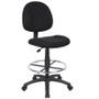 Boss Drafting Stool (B315-Bk) W/Footring (B1615-BK)