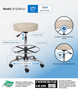 Boss Caressoft Medical/Drafting Stool (B16240-BG)