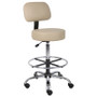 Boss Caressoft Medical/Drafting Stool W/ Back Cushion (B16245-BG)
