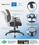 Boss Contract Mesh Task Chair,  Synchro-Tilt Mechanism (B6022)