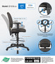 Boss Multi-Function Fabric Drafting Stool W/ Adjustable Arms (B1636-BK)