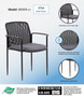 Boss Stackable Mesh Guest Chair - Grey (B6909-GY)