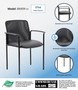 Boss Caressoft and Mesh Guest Chair, Black (B6909-CS)