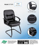 Boss Mid Back LeatherPlus Guest Chair (B7309)