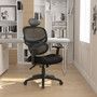Boss Multi-Function Mesh Task Chair w/Headrest (B6338-HR)