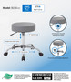 Boss Grey Antimicrobial Medical Stool (B240-GY)