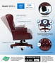 Boss Wingback Traditional Chair In Burgundy (B800-BY)