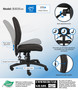 Boss Multi-Function Fabric Task Chair (B3035-BK)