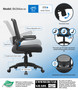 Boss Black Mesh, Flip Arm, Task Chair, Black Frame (B6366BK-BK)
