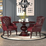 Boss Wingback Traditional Guest Chair In Burgundy (B809-BY)