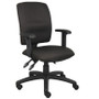 Boss Multi-Function Fabric Task Chair W/ Adjustable Arms (B3036-BK)